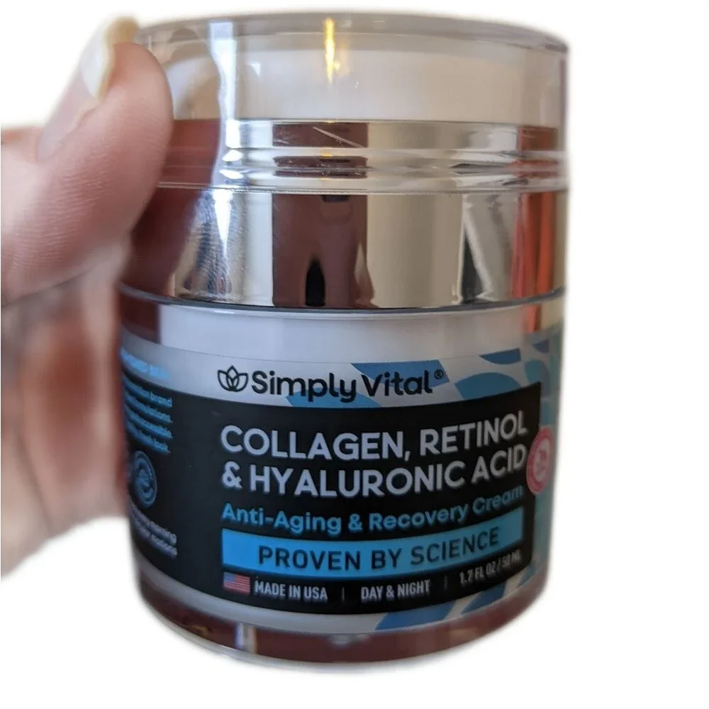 Simply Vital Collagen, Retinol, & Hyaluronic Acid Anti-aging & Recovery Cream - Picture 3 of 5